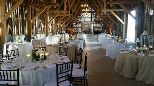 wedding reception at Charlevoix events barn